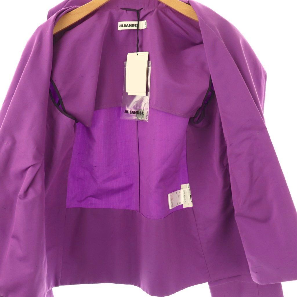 ジルサンダー JIL SANDER ジャケット シルク混 34 紫 パープル /NR