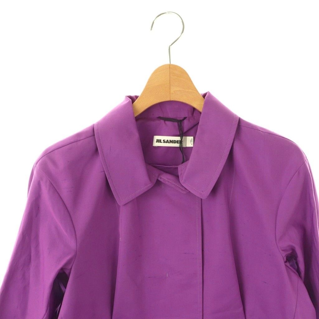 【中古】ジルサンダー JIL SANDER ジャケット シルク混 34 紫 パープル /NR ■GY57 レディース ジルサンダー JIL SANDER ジャケット シルク混 34 紫 パープル /NR