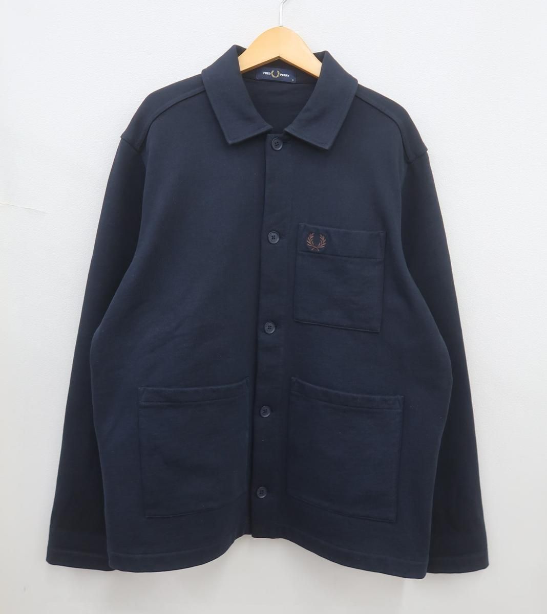 2446 FRED PERRY フレッドペリー M 8628 HEAVYWEIGHT SWEAT OVERSHIRT ヘビーウェイトスウェット オーバーシャツ 長袖