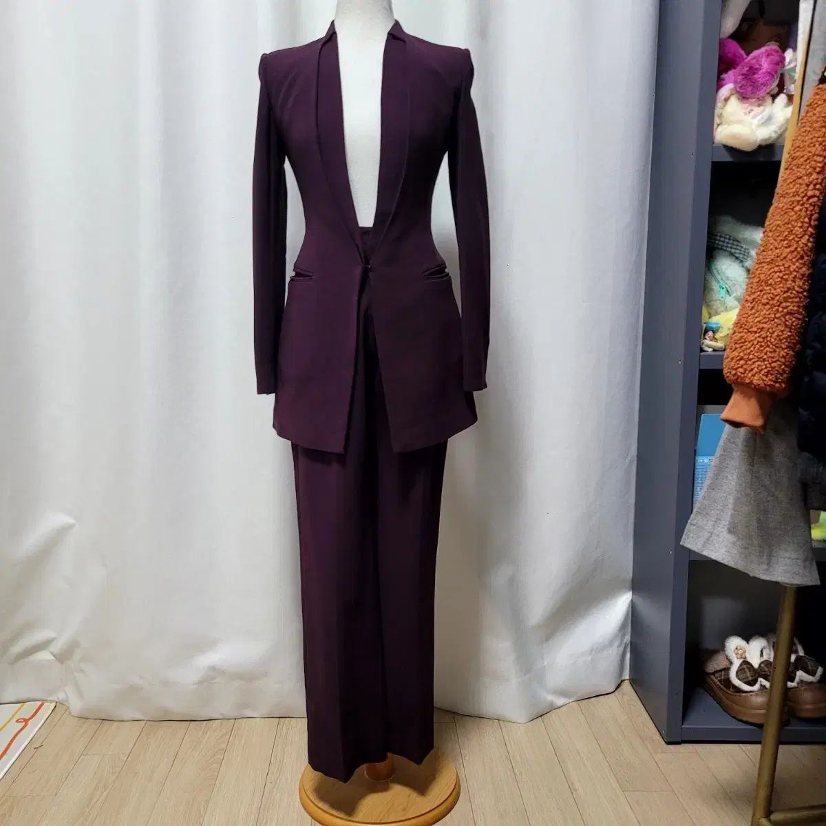 ミシャ バーガンディ スーツセット