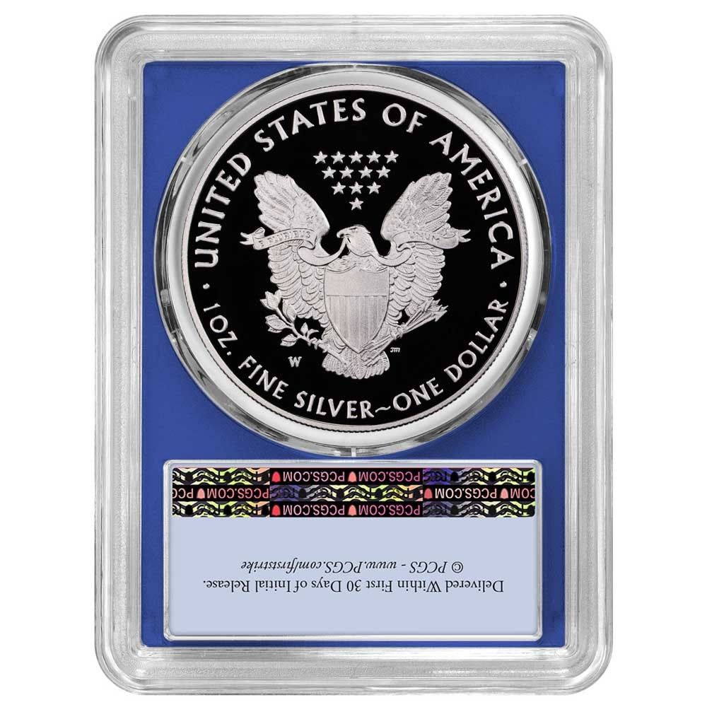 2021 W Proof 1 Type American Silver Eagle PCGS FS Blue Label