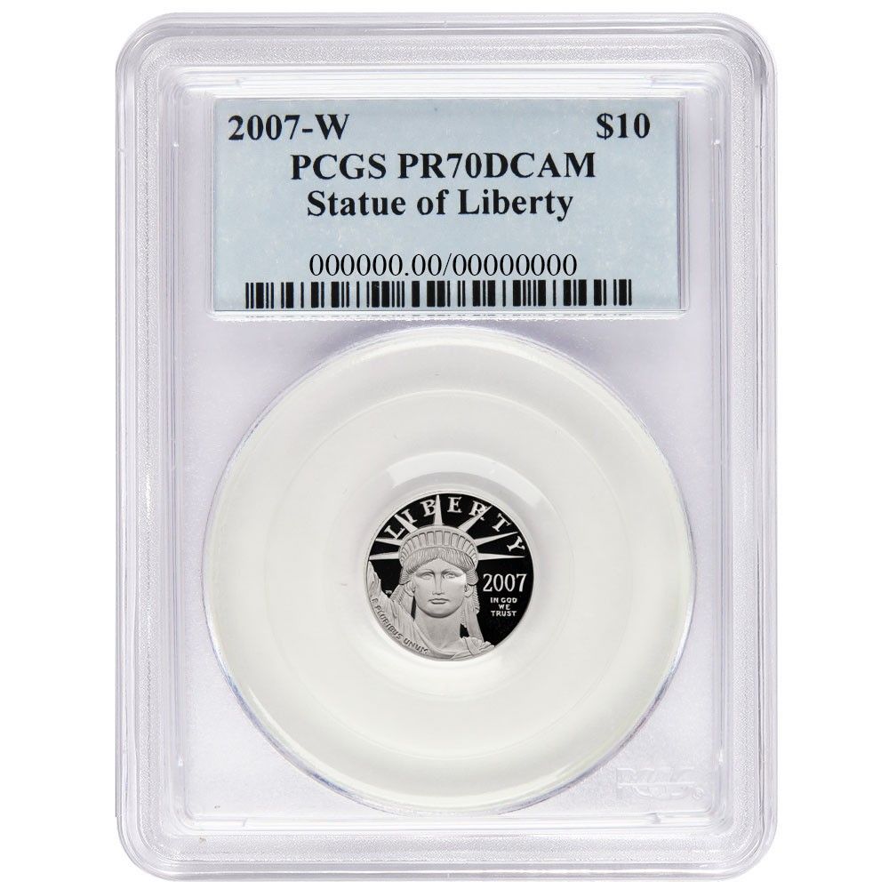 2007-W Proof 10 American Platinum Eagle 1 oz PCGS Blue Label