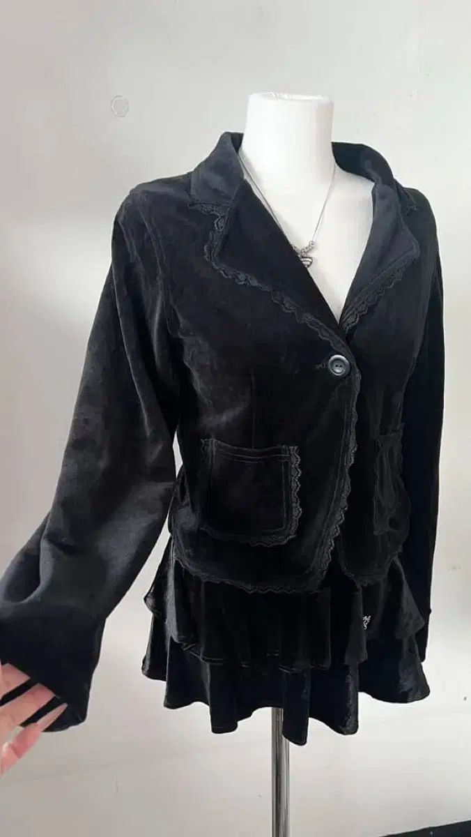 オウォル ヴィンテージ ツアーベルベット ジャケット アウター