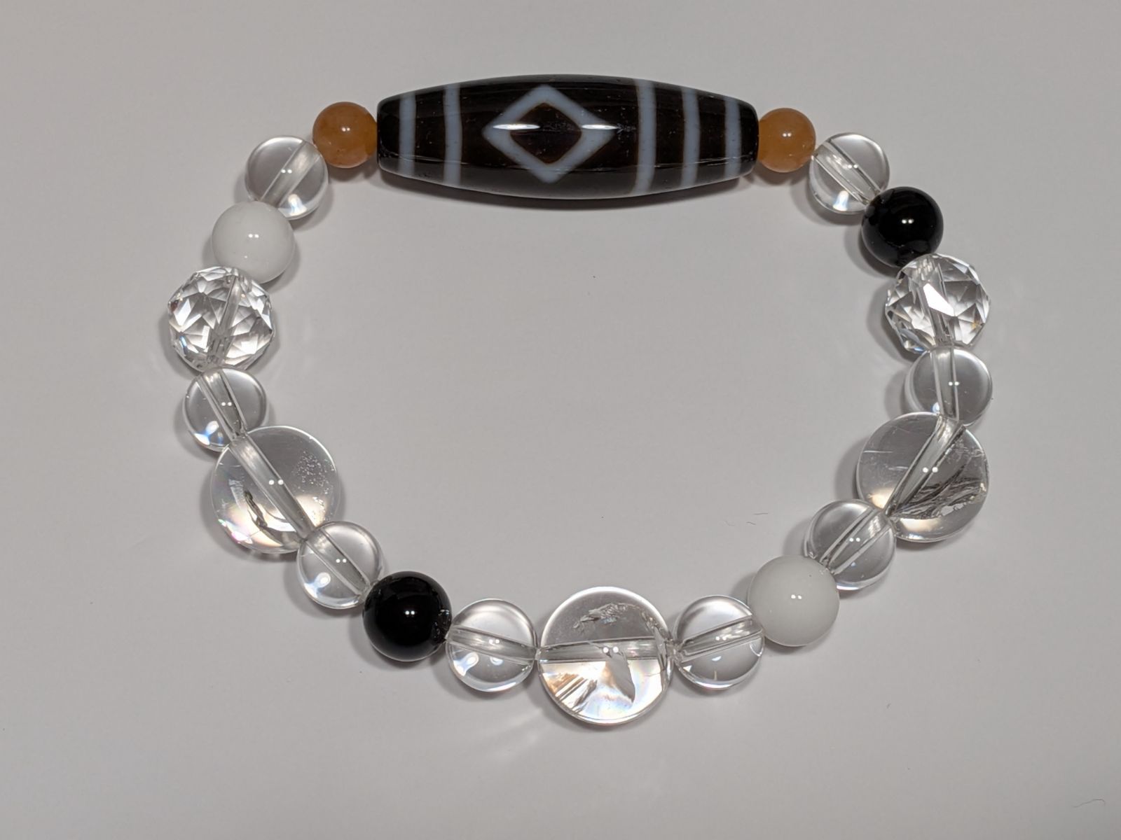 パワーストーン 天然石 ブレスレット 天珠 №55増益天地 No.428