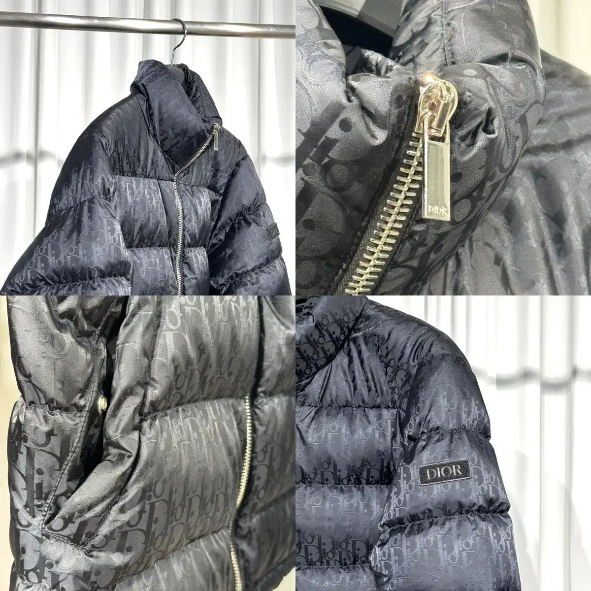 48サイズ 24FW ディオール オブリーク テクニカル ジャカード ダウン