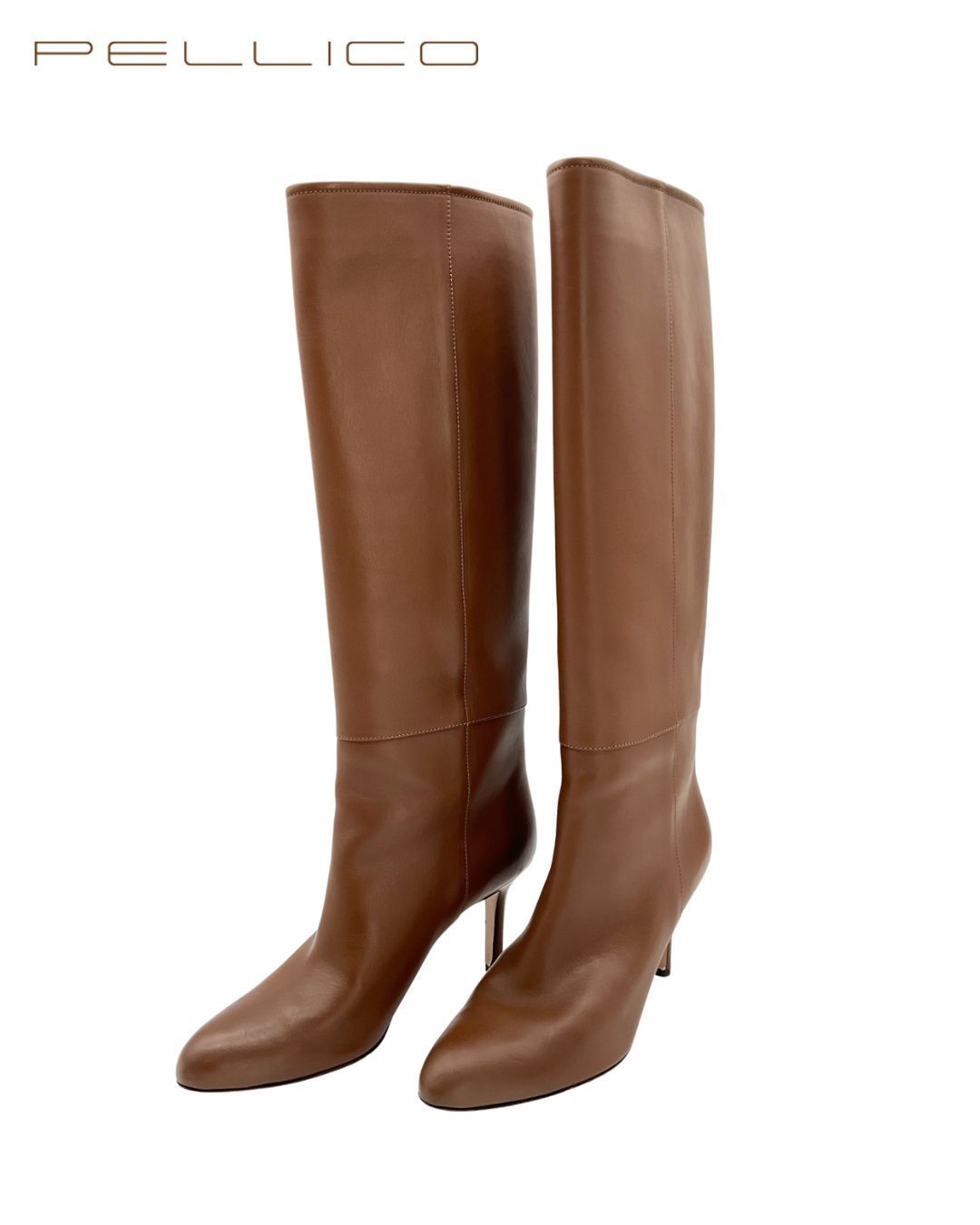 未使用 PELLICO ペリーコ 9610 METRO 80 TB ヒールロングブーツ 38.5