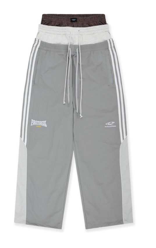 3 プロトブラスト インデックス レイヤード トラック パンツ グレー