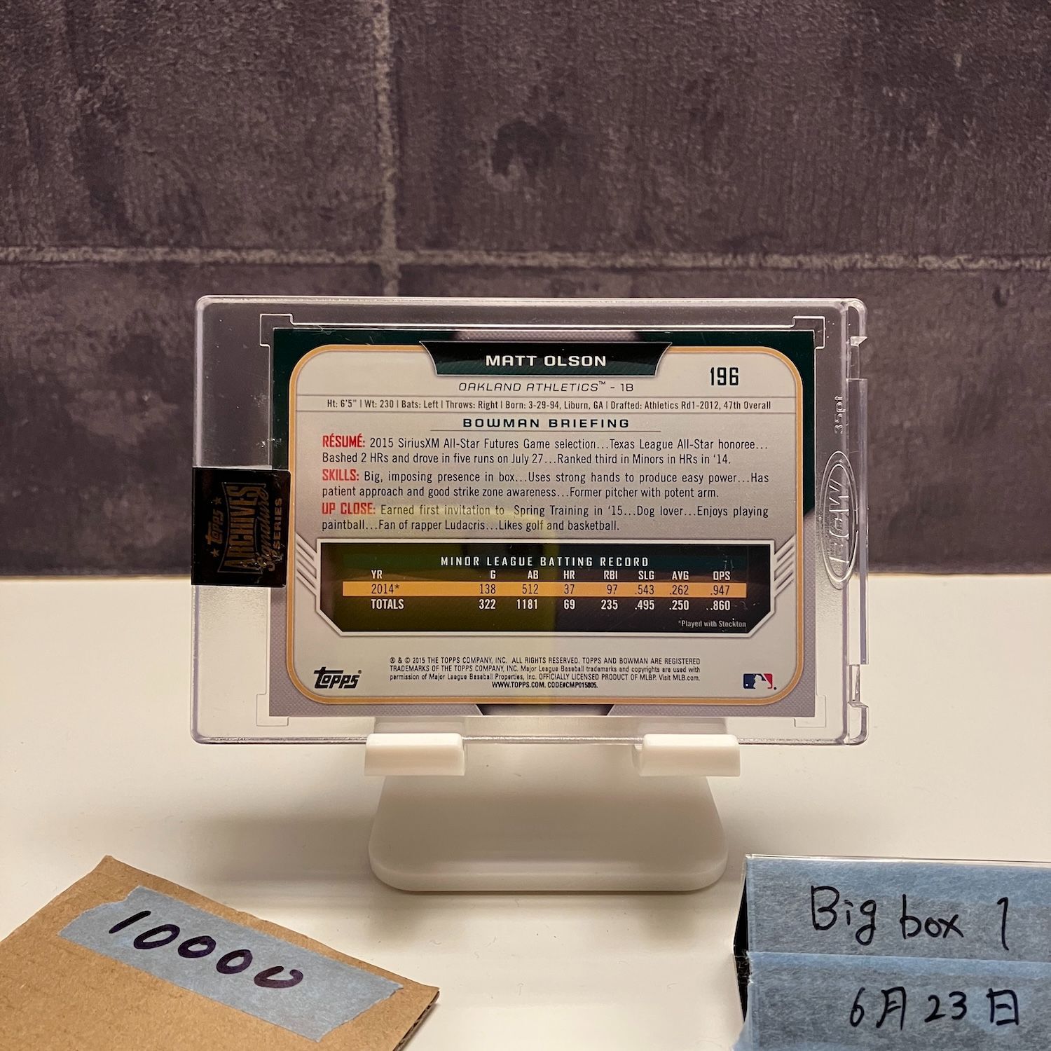 2021 Topps Matt Olson 84 99 直筆サインカード Oakland Athletics Archives Signature Series カード