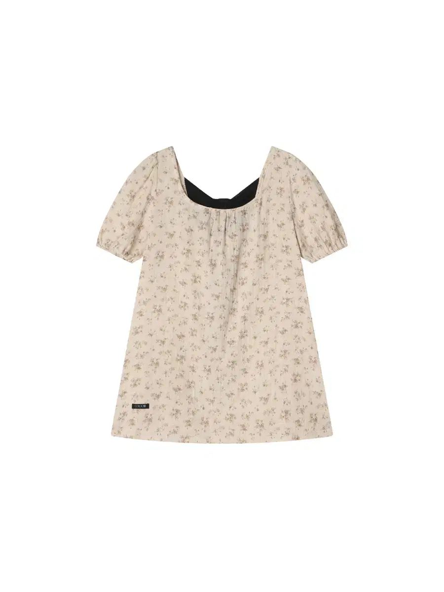 コールシンブラックタイブラウスヴィンテージフラワー