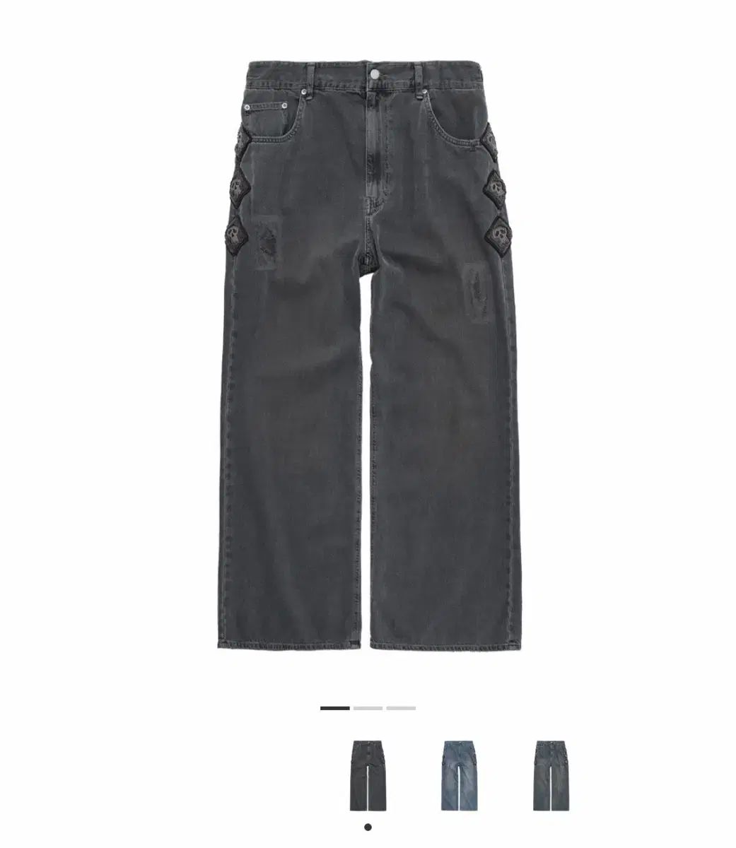 4 POLYTERU ハンク ナロー ゴシマ ブルー チャコール