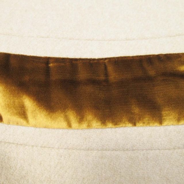 美品 バリー BALLY ウールメルトン ロングコート ベロアトリム