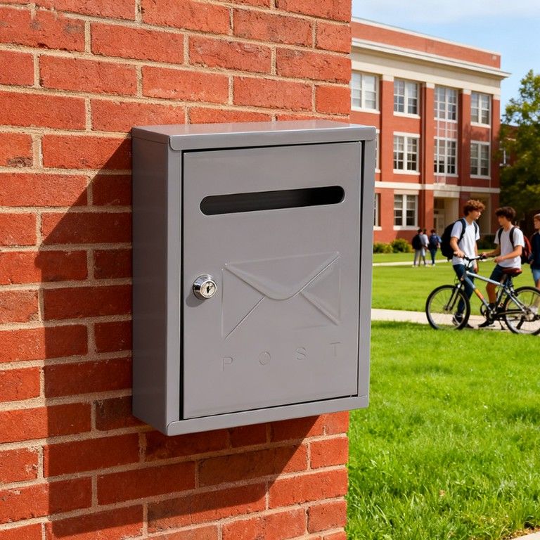 鍵付き＆大容量】屋外壁掛けメールボックス 郵便ポスト 玄関 郵便受け