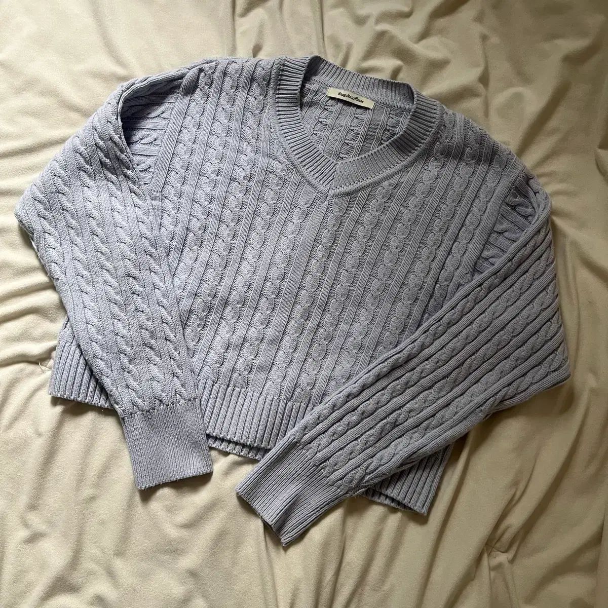 MangoManyPlease ケーブルニット ラベンダー