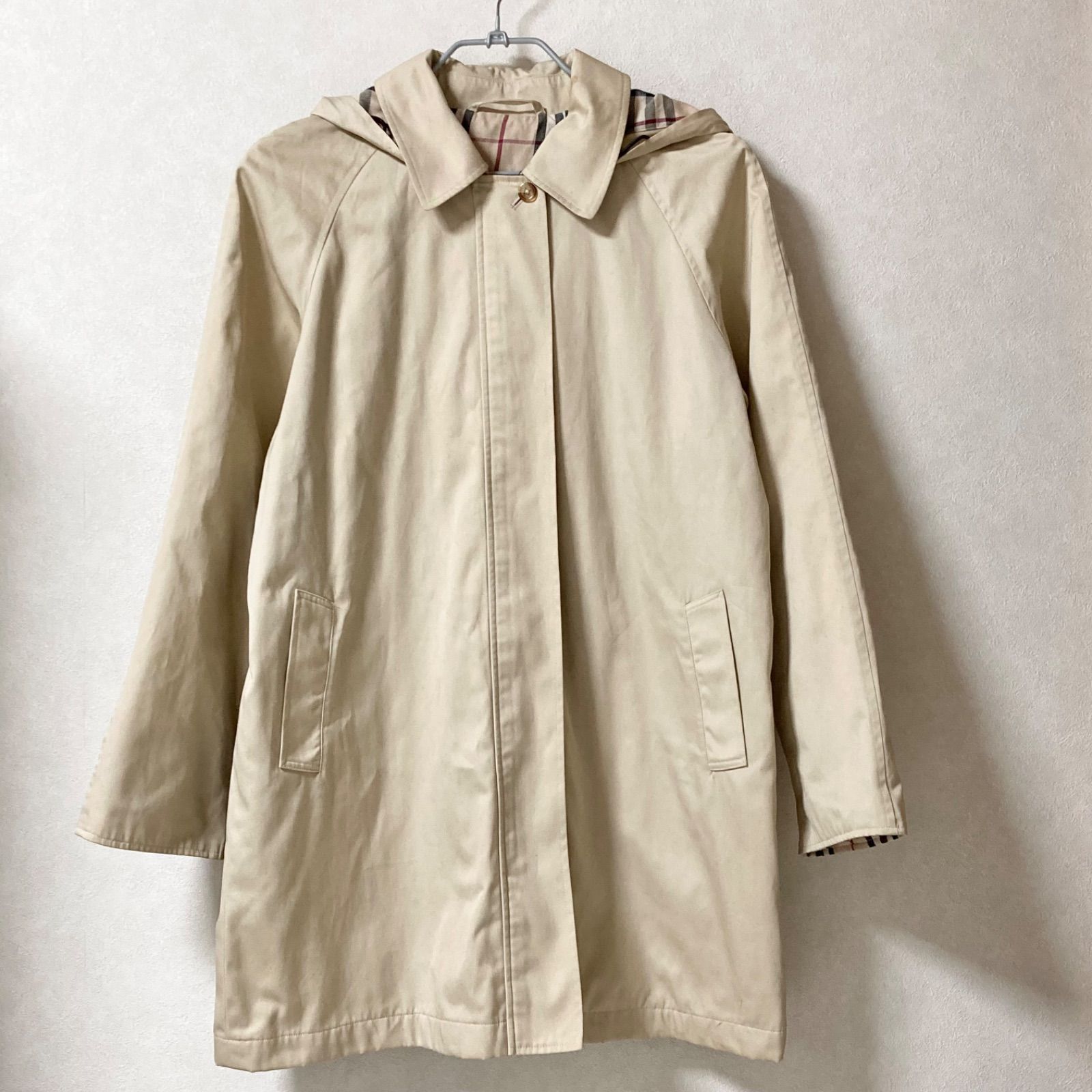 □本国タグ□BURBERRY LONDON バーバリーロンドン フード付きステン