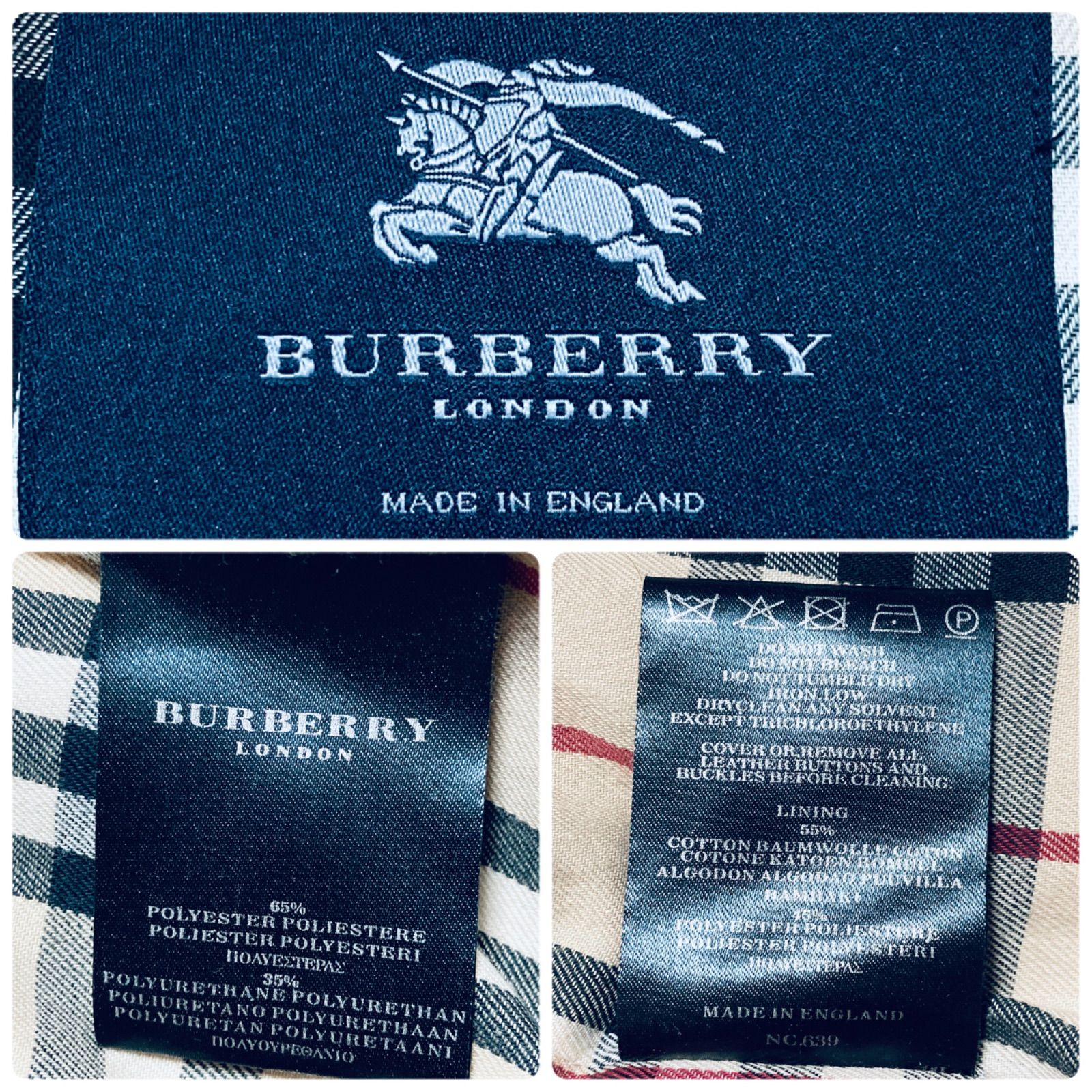 □本国タグ□BURBERRY LONDON バーバリーロンドン フード付きステン 