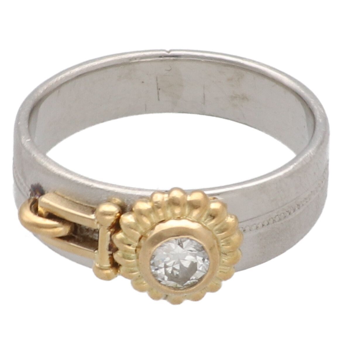 No brand ノーブランド 指輪 リング デザインリング D 0 21 ct K 18 Pt 900 16号 YM