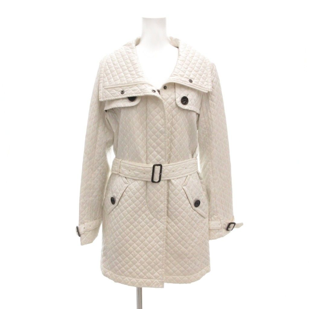 【中古】バーバリー ロンドン BURBERRY LONDON キルティングコート 40 M 中綿 ガンフラップ ジップアップ バーバリー ロンドン BURBERRY LONDON キルティングコート 40 M 中綿