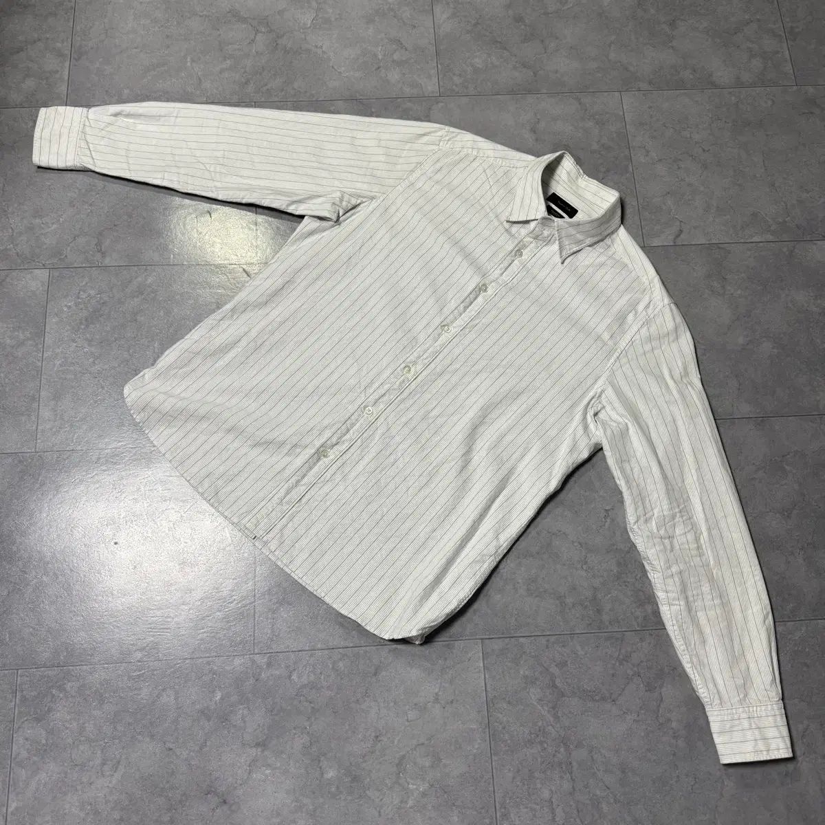 XL マッシモ ドゥッティ ストライプ デザインテープ シャツ