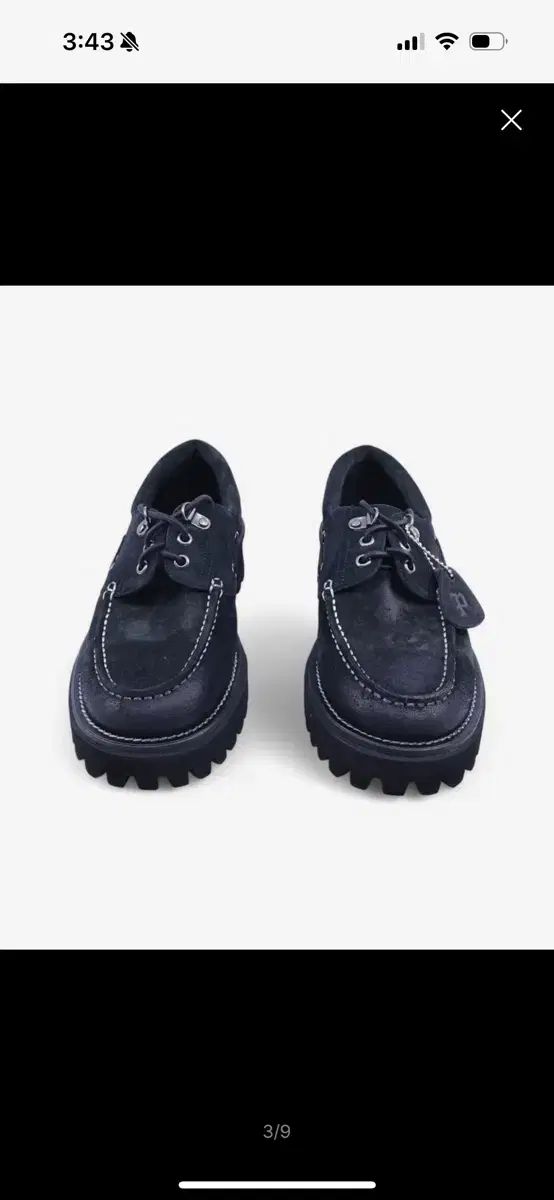 YASE ピロ ブラック ボートシューズ 280