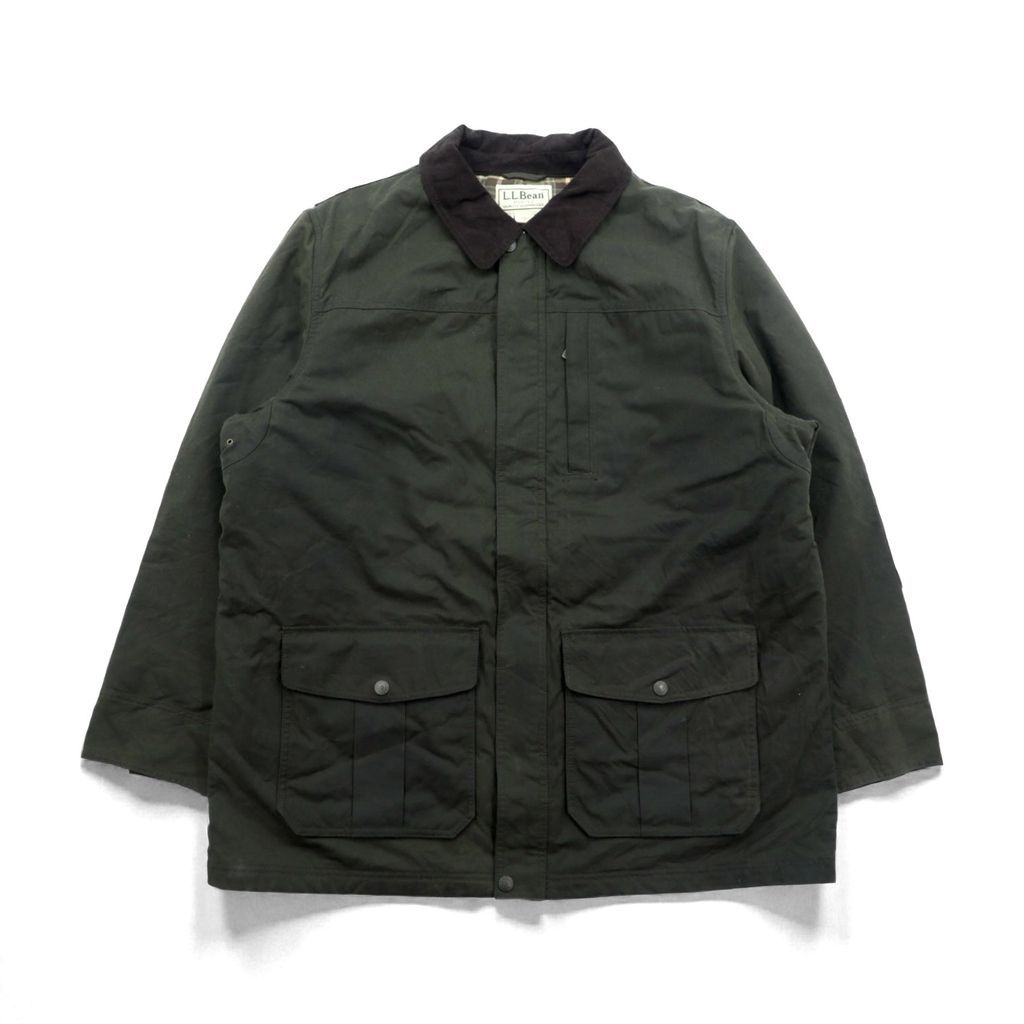 L Bean 00年代 オイルドジャケットThinsulate 中綿 ハンティングジャケット 2 XL コットン GKW