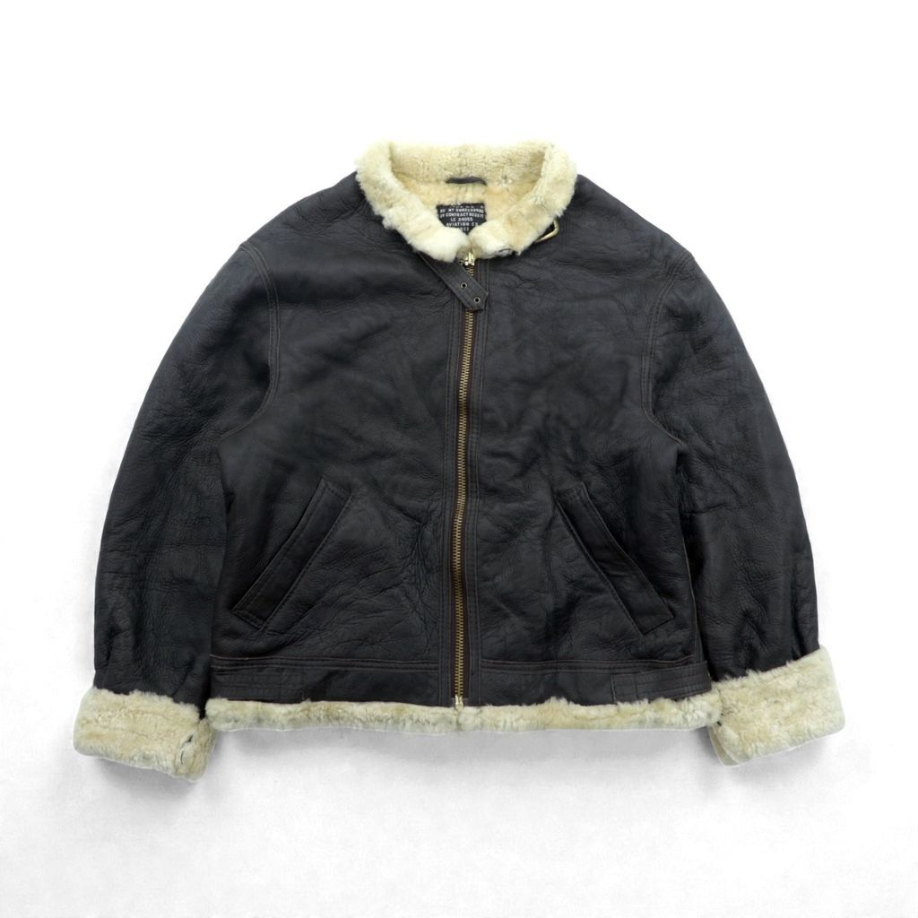 US AIR FORCE 90s Aviation Co B-3 Shearling Flight Jacket シープ