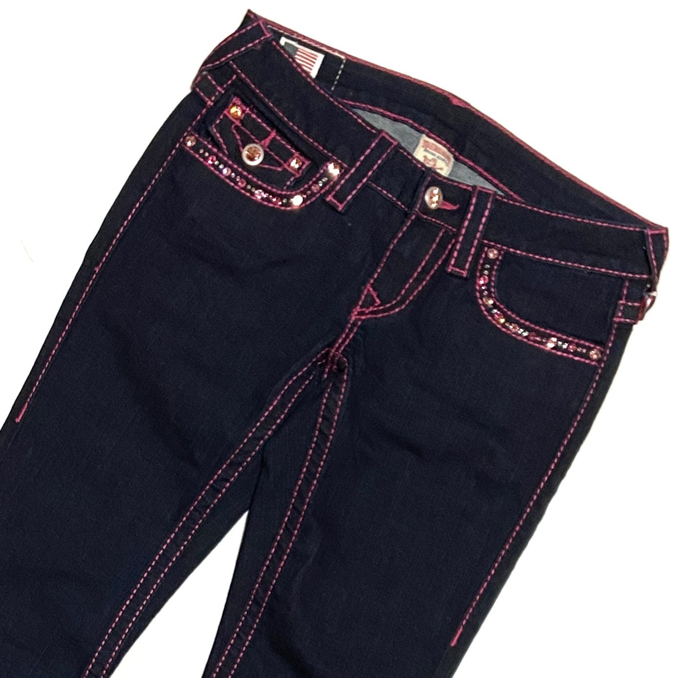 新品未使用 TRUE RELIGION トゥルーレリジョン フレアデニム ステッチ 
