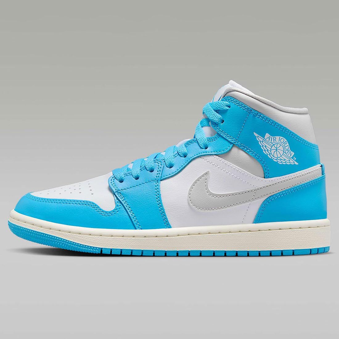 ナイキ エア ジョーダン 1 ミッド W AIR JORDAN MID ダークパウダーブルー ホワイト セイル ニュートラルグレー BQ 6472-400 24.5 cm