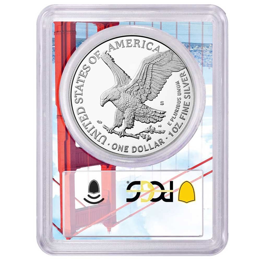 2025 S Proof 1 American Silver Eagle PCGS FDOI G en Gate Frame