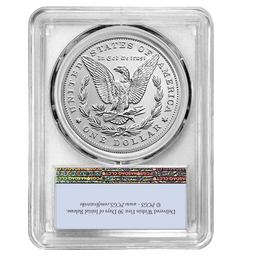 2021 D 1 Morgan Silver Dollar PCGS MS 69 FS Flag Label