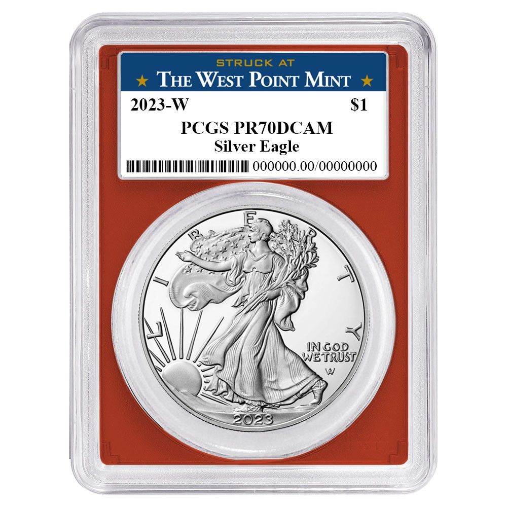 2025 W Proof 1 American Silver Eagle 3 pc Set PCGS West Point Label