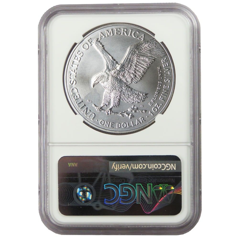 2025 1 American Silver Eagle NGC MS 69 FDI Mint Error Weakly Struck