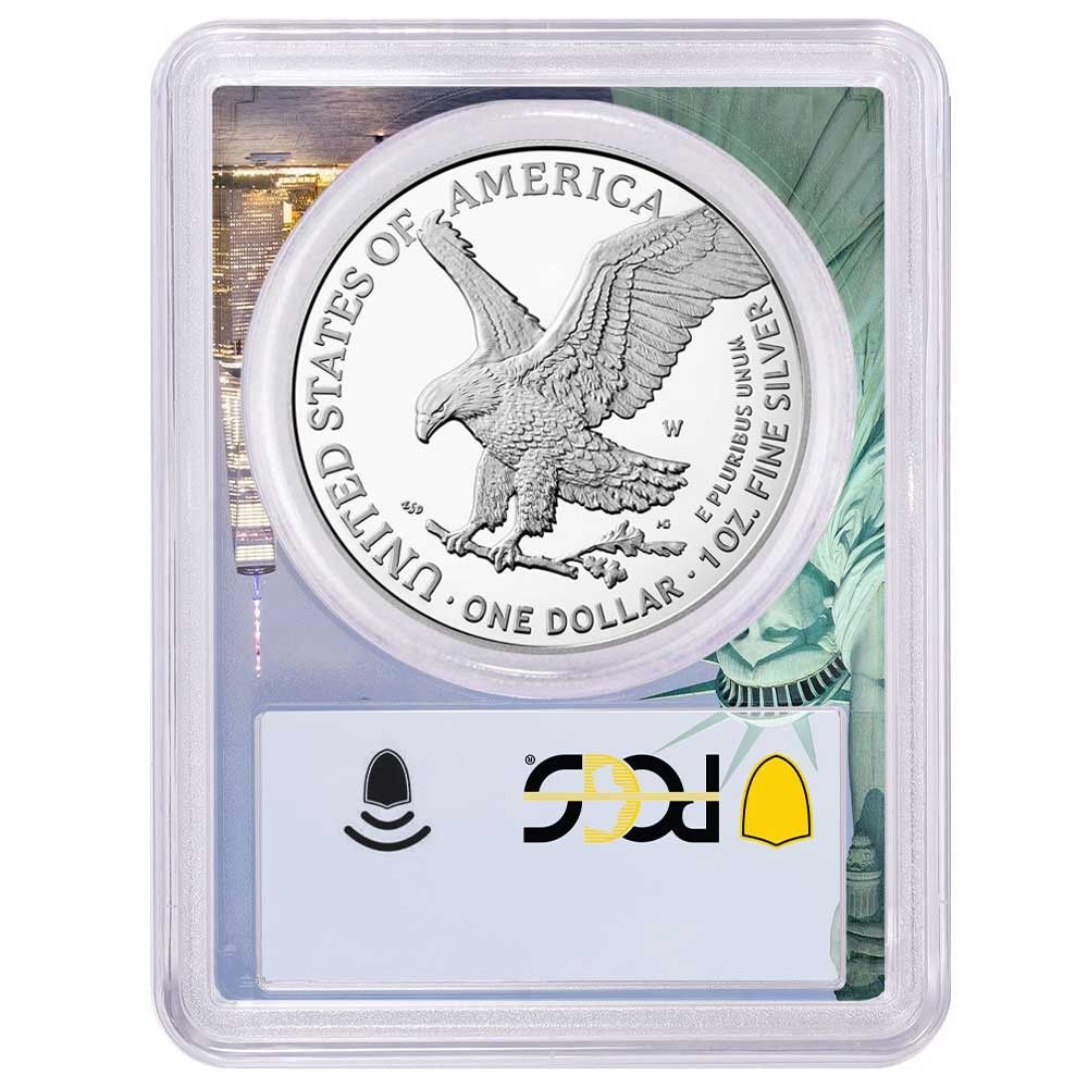 2025 W Proof 1 American Silver Eagle PCGS Statue of Liberty Frame