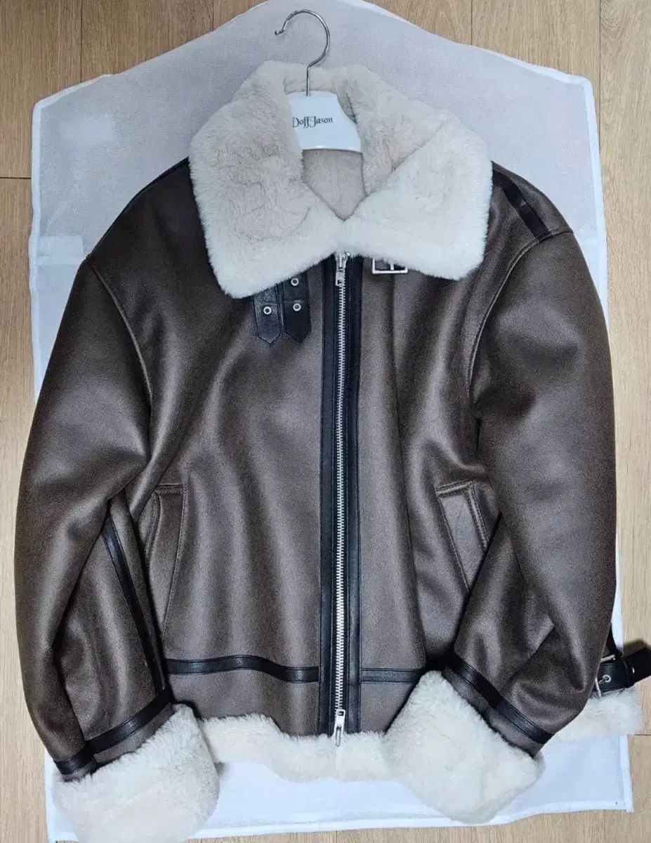 DOFFJASON ドフジェーソン ハイネック ムートン M ジャンパー ブルゾン ジャケット アウター メンズ