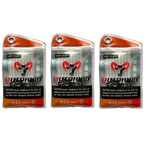 3本 高品質版 むとひろ ソーチェーン 21 BPX 76 E対応 チェーンソー 替刃 ハスクバーナ H 25