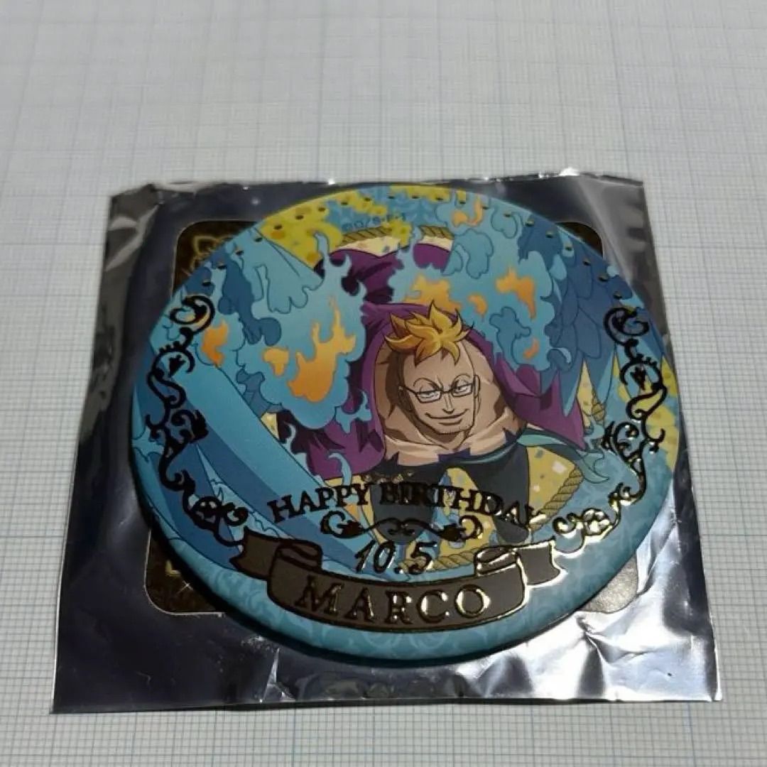 ワンピース マルコ バースデー 缶バッジ - メルカリ