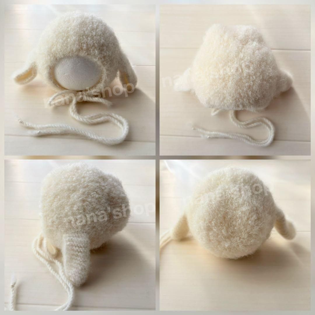 羊 キリン 馬帽子 ニューボーンフォト衣装 ボンネット 月齢フォト ベビー