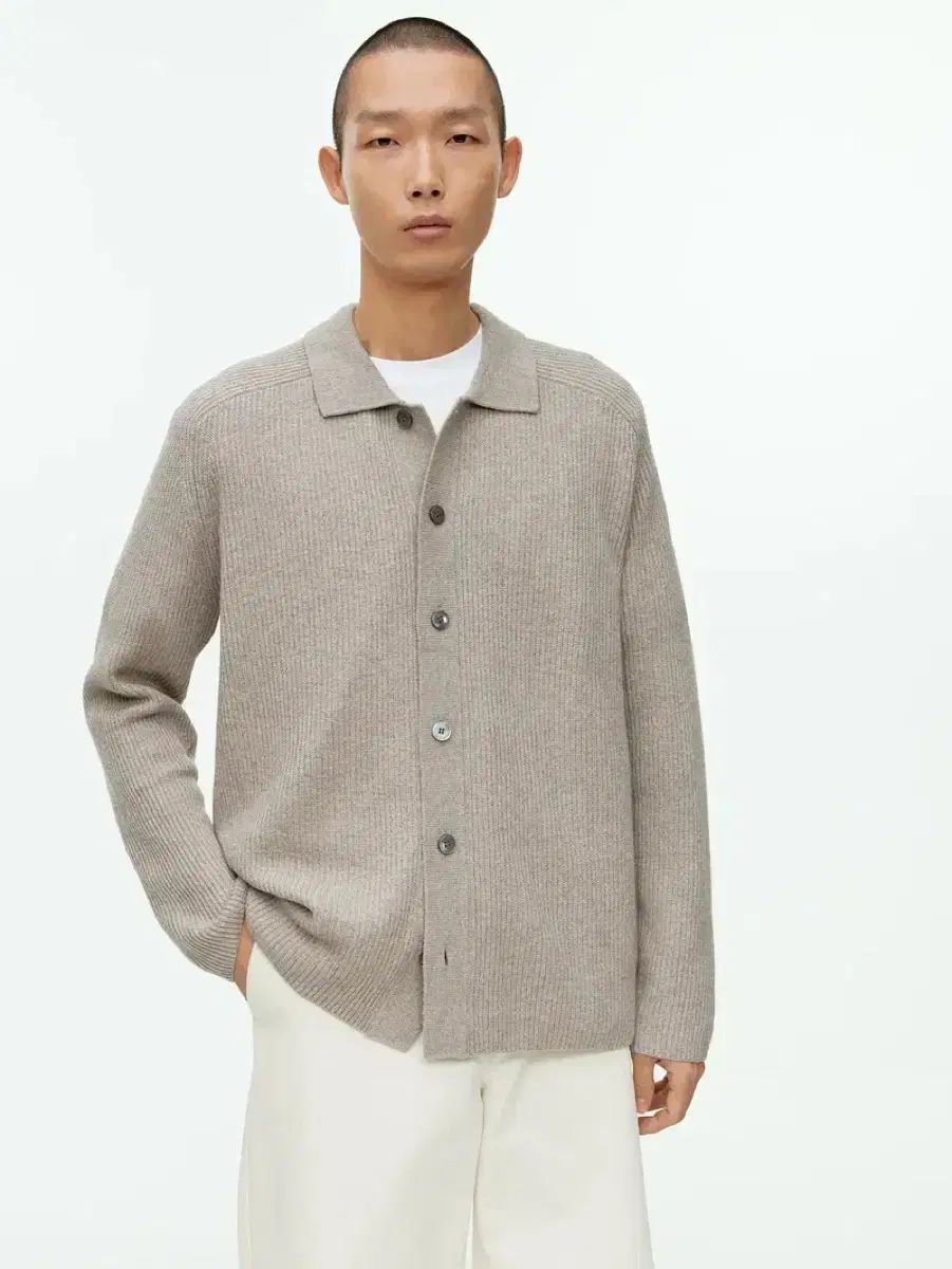 アーケット リサイクル ウール カーディガン ライトモール