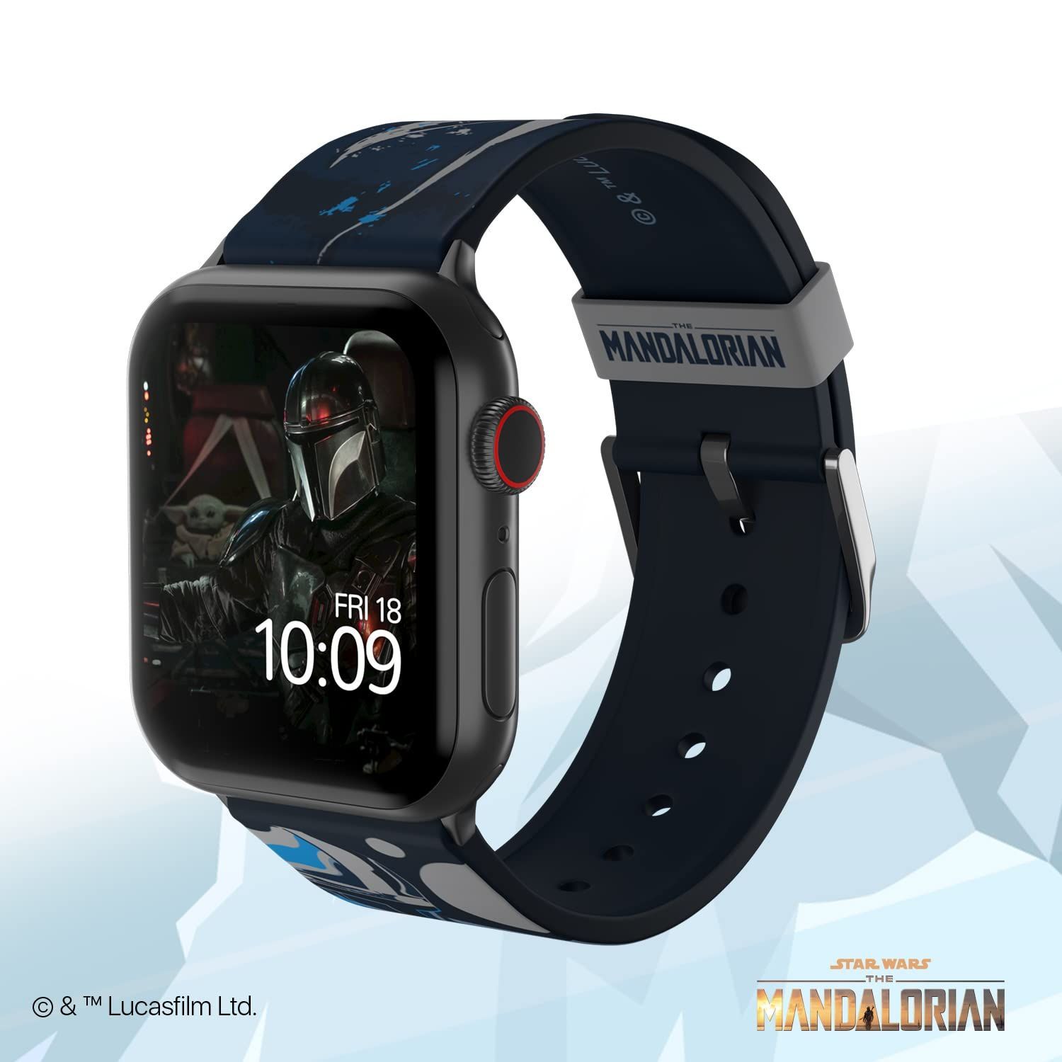 MobyFox スターウォーズ マンダロリアン ベスカーアーマー Apple watch バンド スマートウォッチ 交換 ベルト アップルウォッチ シリーズに対応 サイズ 38 mm 40 41 42 44 45 コンパチブル ア