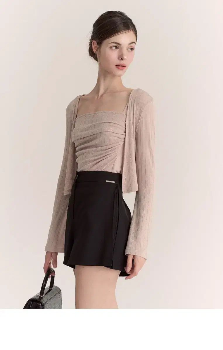  GRACE U ジョイ カーディガン セットアップ ベージュ 長袖 カーディガン ボレロ アンサンブル