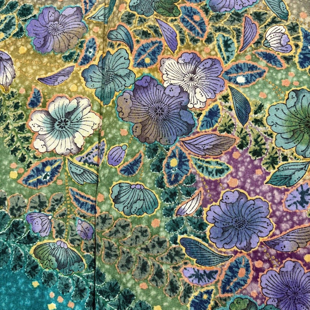 辻が花柄 ぼかし