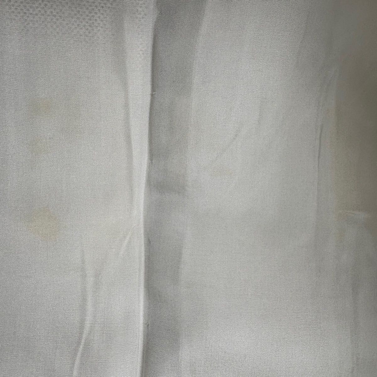  付下げ 身丈164 cm 裄丈62.5 S 袷 都喜ヱ門 大島紬地 証紙 樹木 建物 灰色 正絹 訪問着 付け下げ 着物