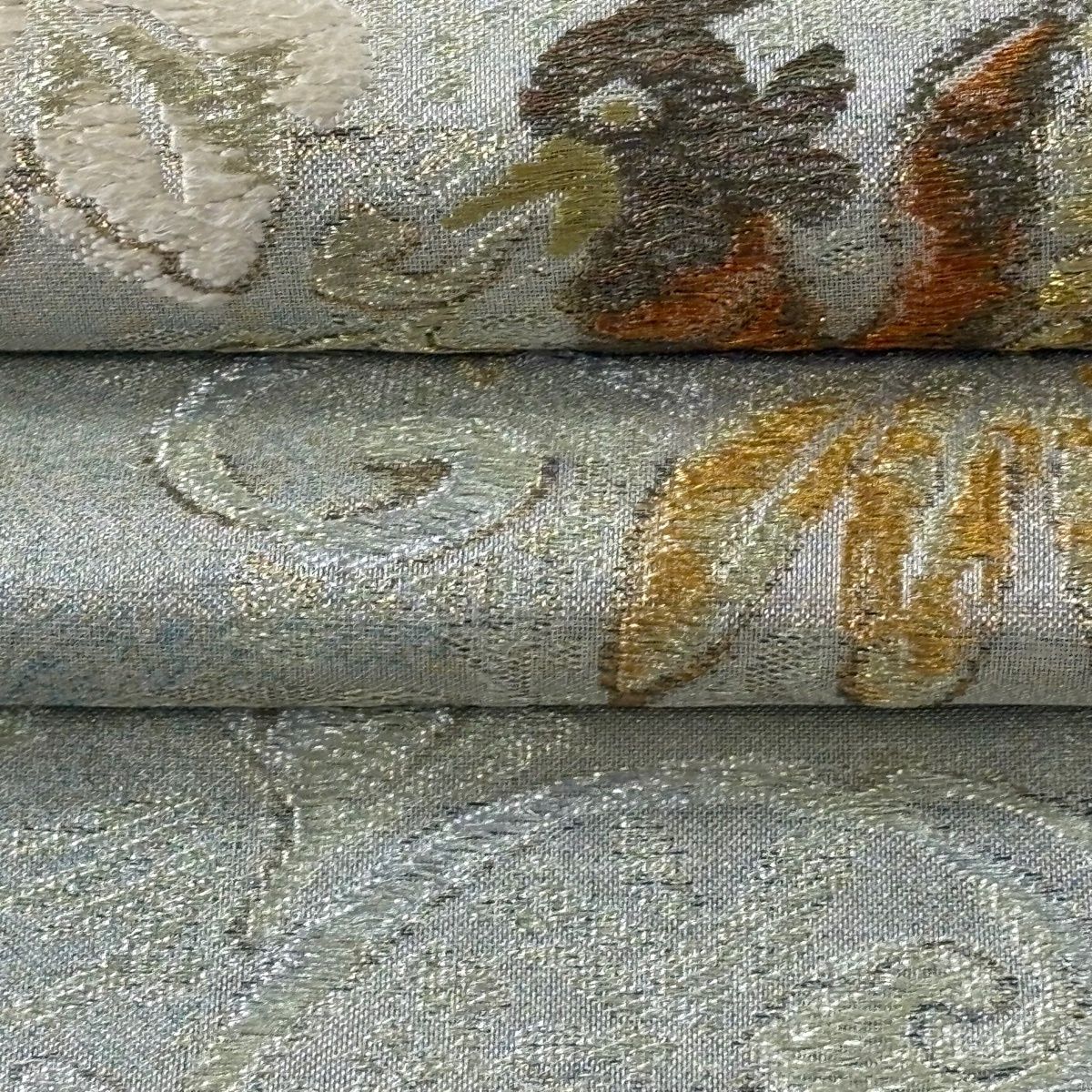 美品】 袋帯 逸品 誉田屋源兵衛 落款 夏帯 関西仕立て 桐竹 鳳凰 金