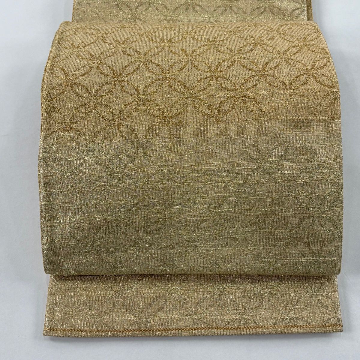 O0687 美品 逸品 上品 桝屋高尾 棯金綴れ 正絹 袋帯 O0687 美品 逸品 上品 桝屋高尾 棯金綴れ 正絹 袋帯