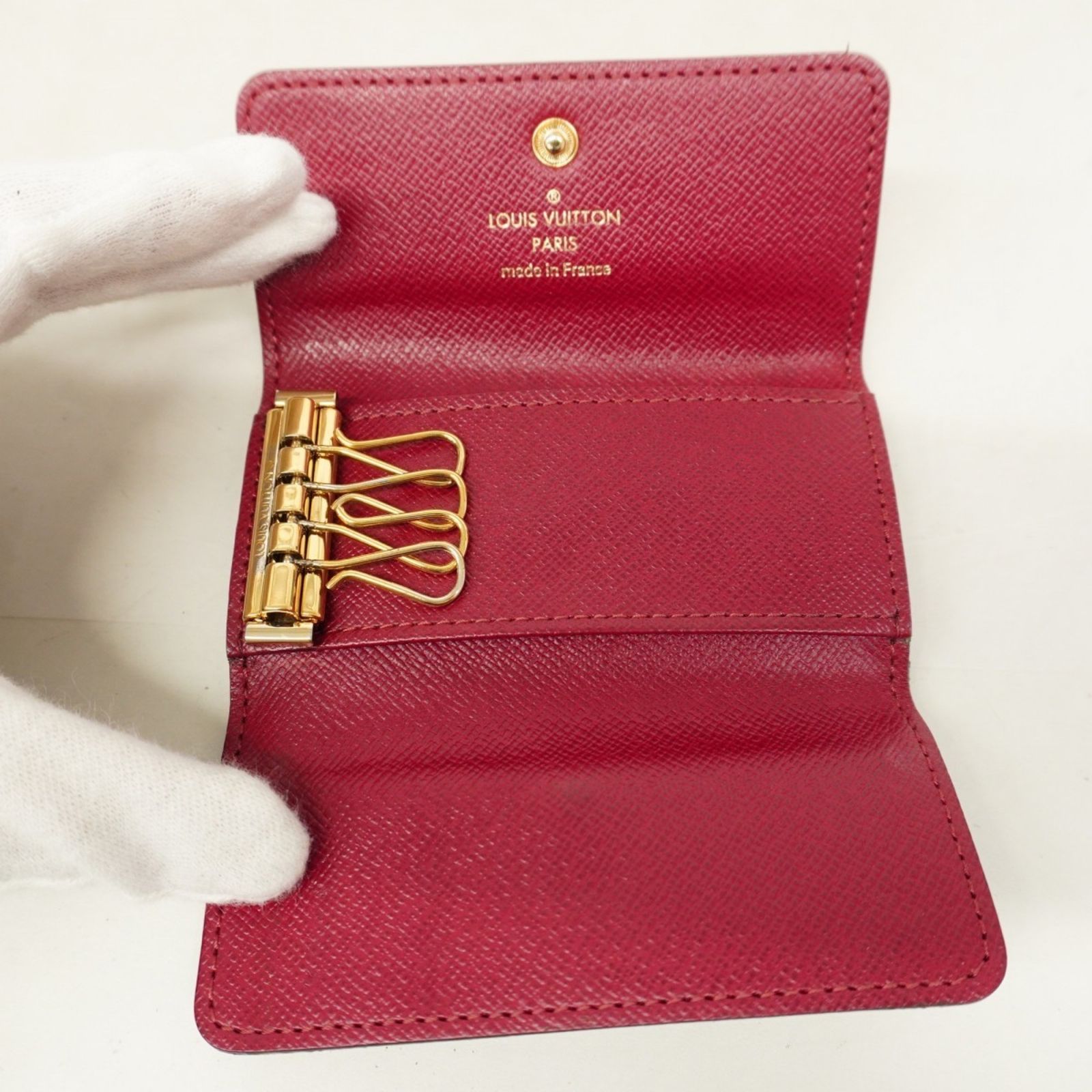  ルイ ヴィトン Louis Vuitton キーケース モノグラム ミュルティクレ4 M 60705 ブラウン フューシャレディース キーケース 小物