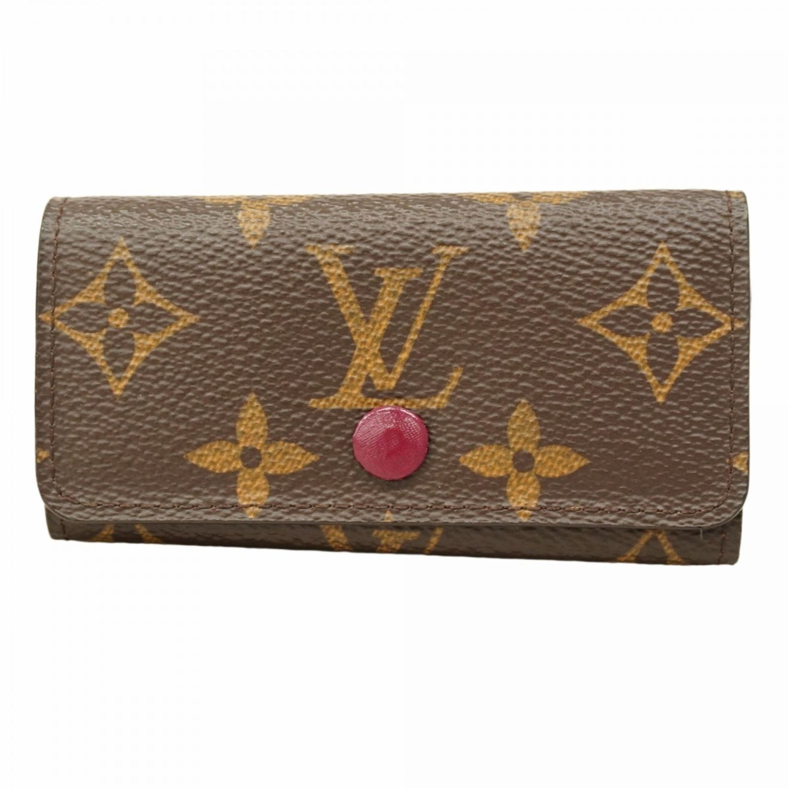 ルイ ヴィトン Louis Vuitton キーケース モノグラム ミュルティクレ4 M 60705 ブラウン フューシャレディース