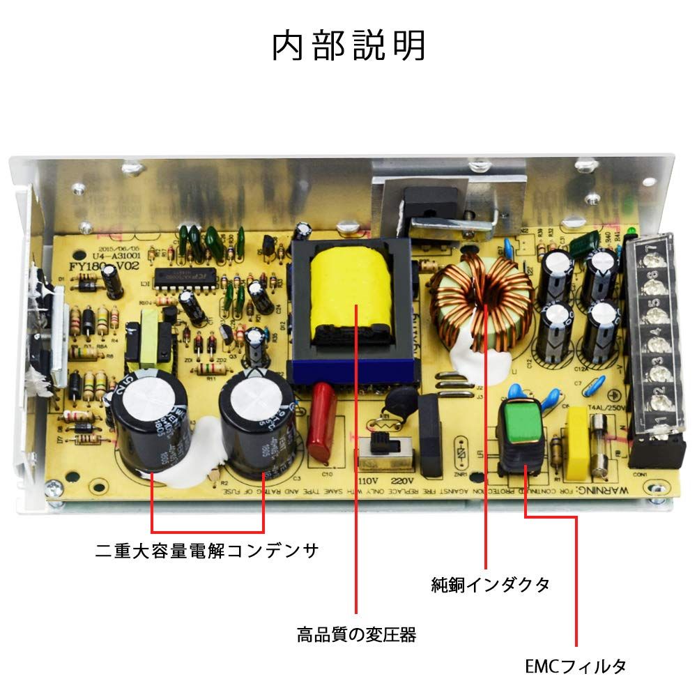 放熱ファン付き DCコンバーター