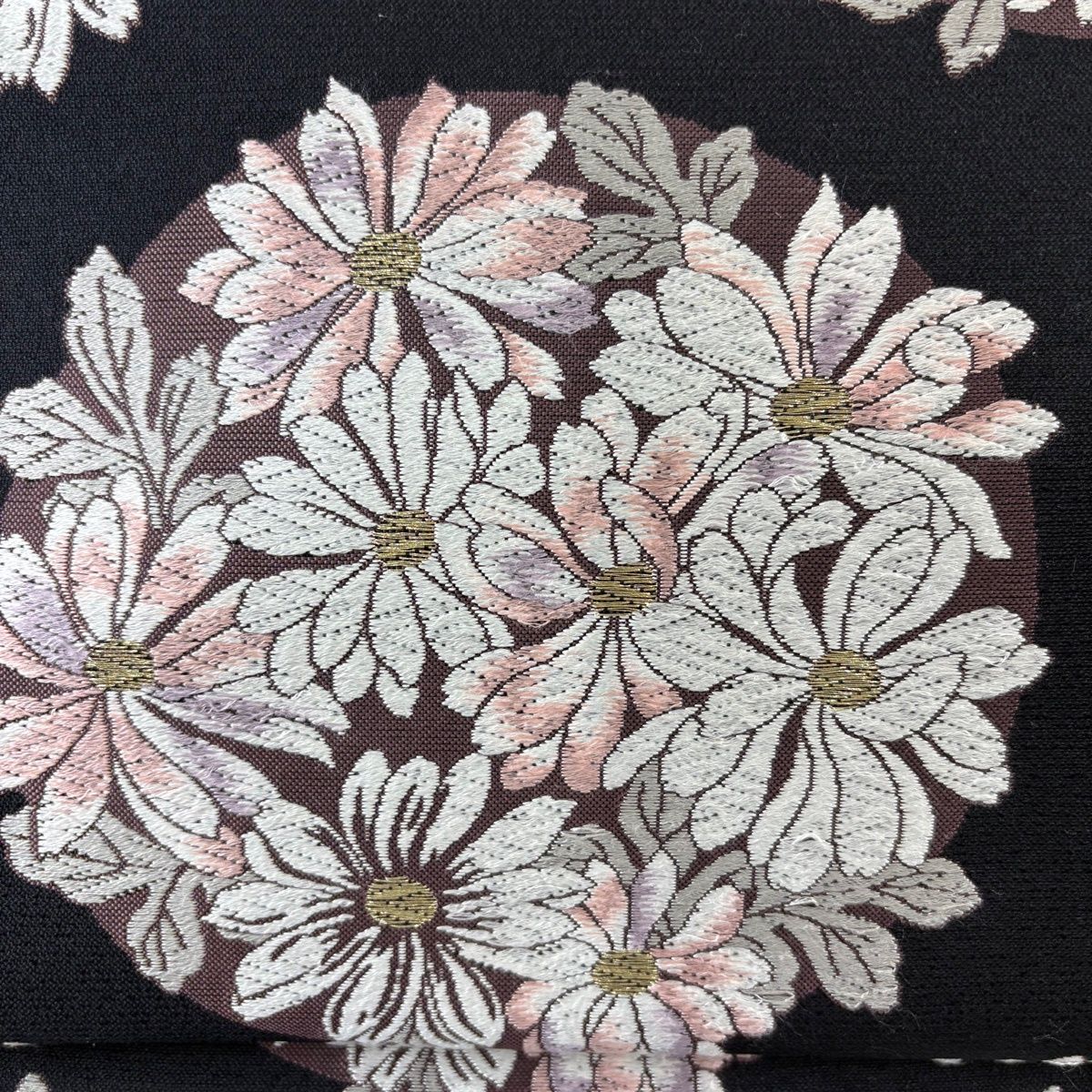 袋帯 名品 菊 金糸 黒 六通 正絹 【中古】 - メルカリ