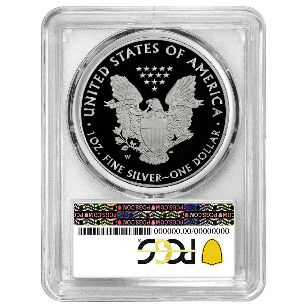 2021 W Proof 1 Type American Silver Eagle PCGS FDOI Made in A