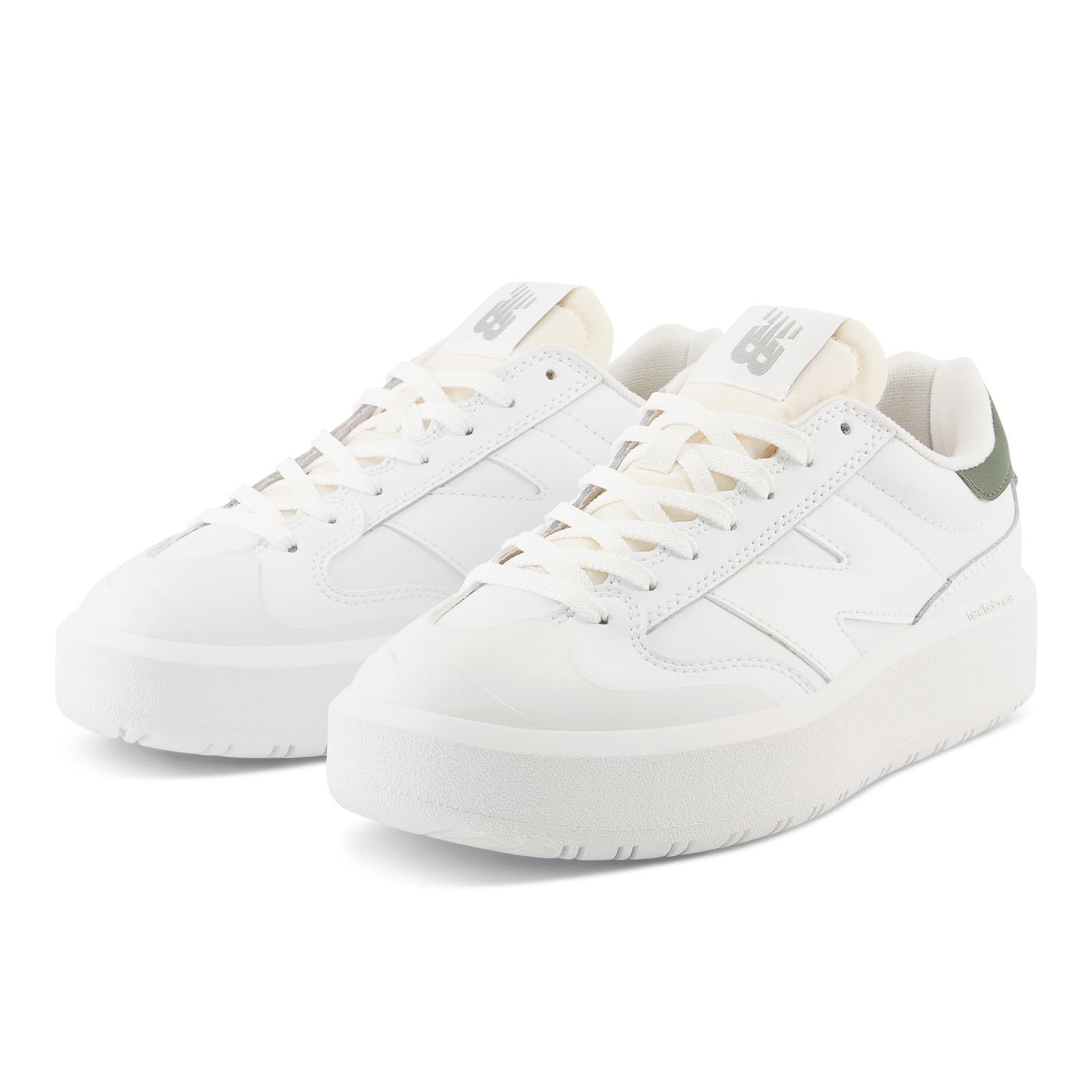  ニュー ンス スニーカー CT 302 厚底 LT ホワイト カーキ 23.5 cm D Free Size その他 陸上競技