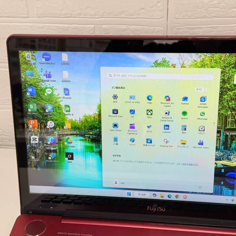 整備済み品】富士通/ノートパソコン/windows11/タッチパネル/Corei7